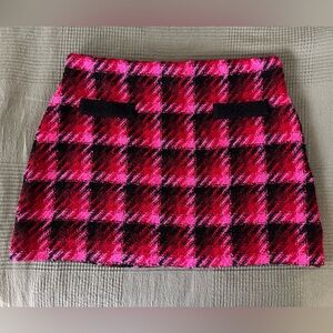 *SOLD* OVS Pink Plaid Mini Skirt Y2K Preppy Euro XL / US L/XL